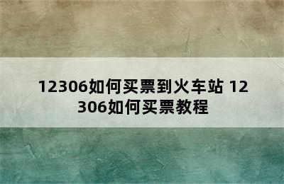 12306如何买票到火车站 12306如何买票教程